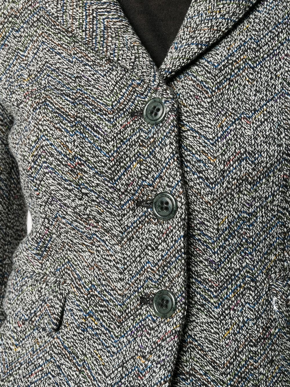 fitted textured jacket - 5