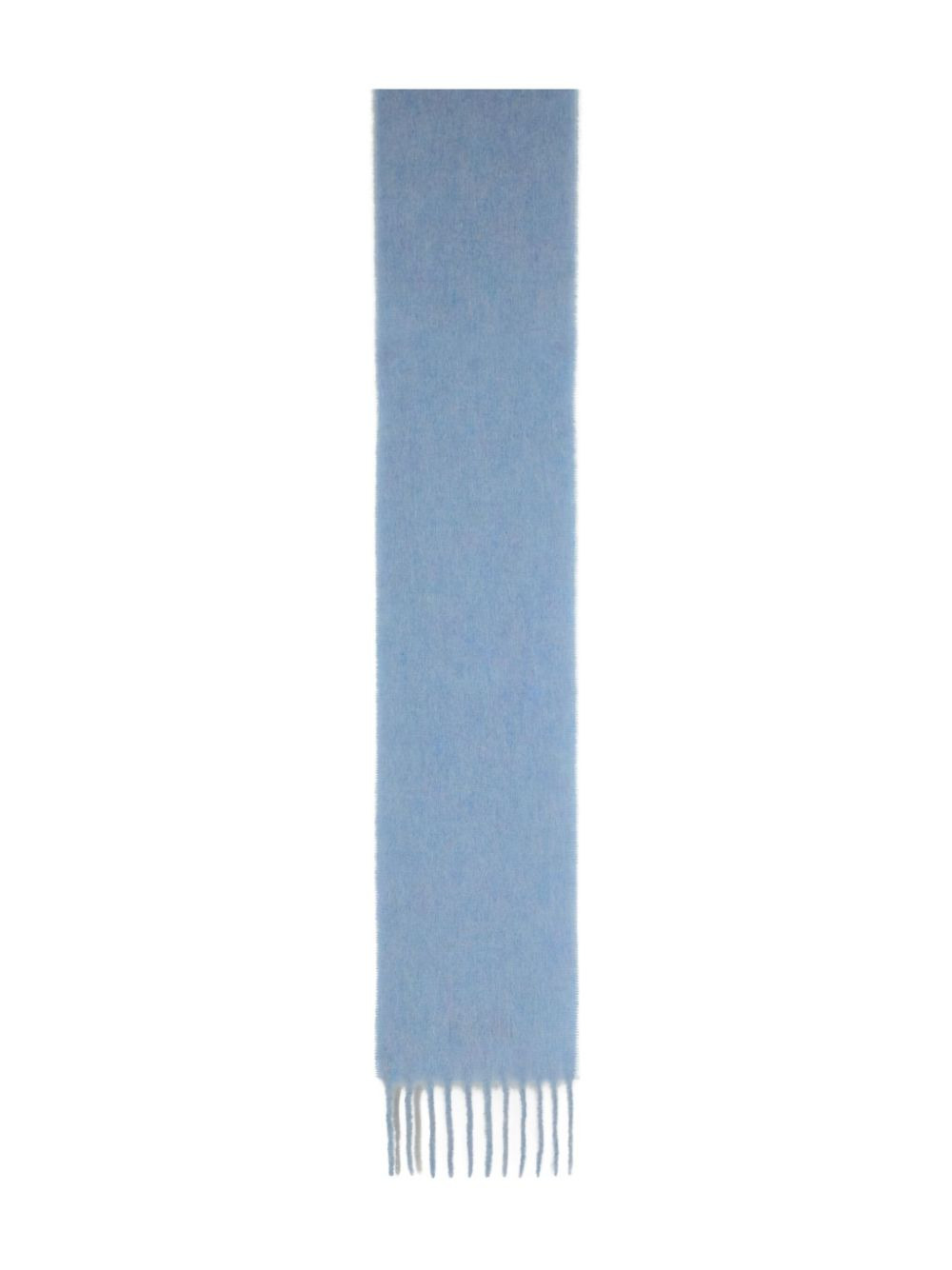 logo-patch fringed-edges scarf - 2