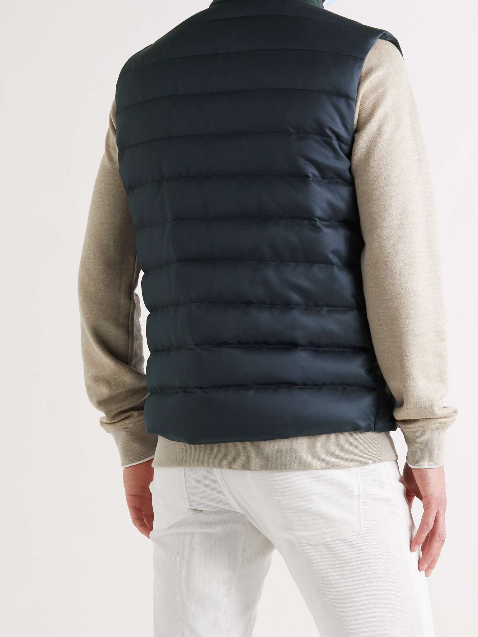 Gateway Rain System Quilted Silk-Twill Down Gilet - 4