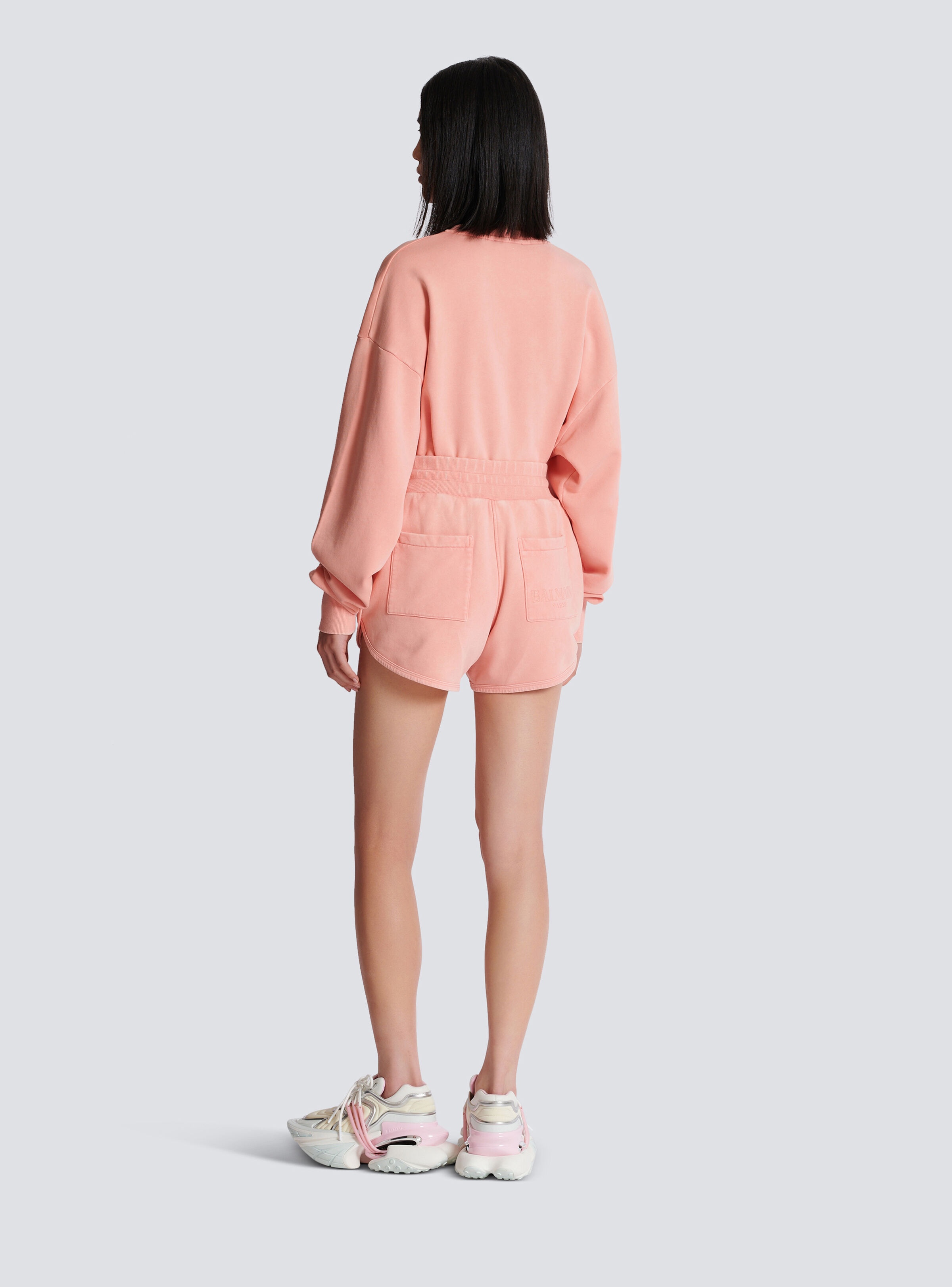 Shorts with Vintage Balmain embroidery - 4