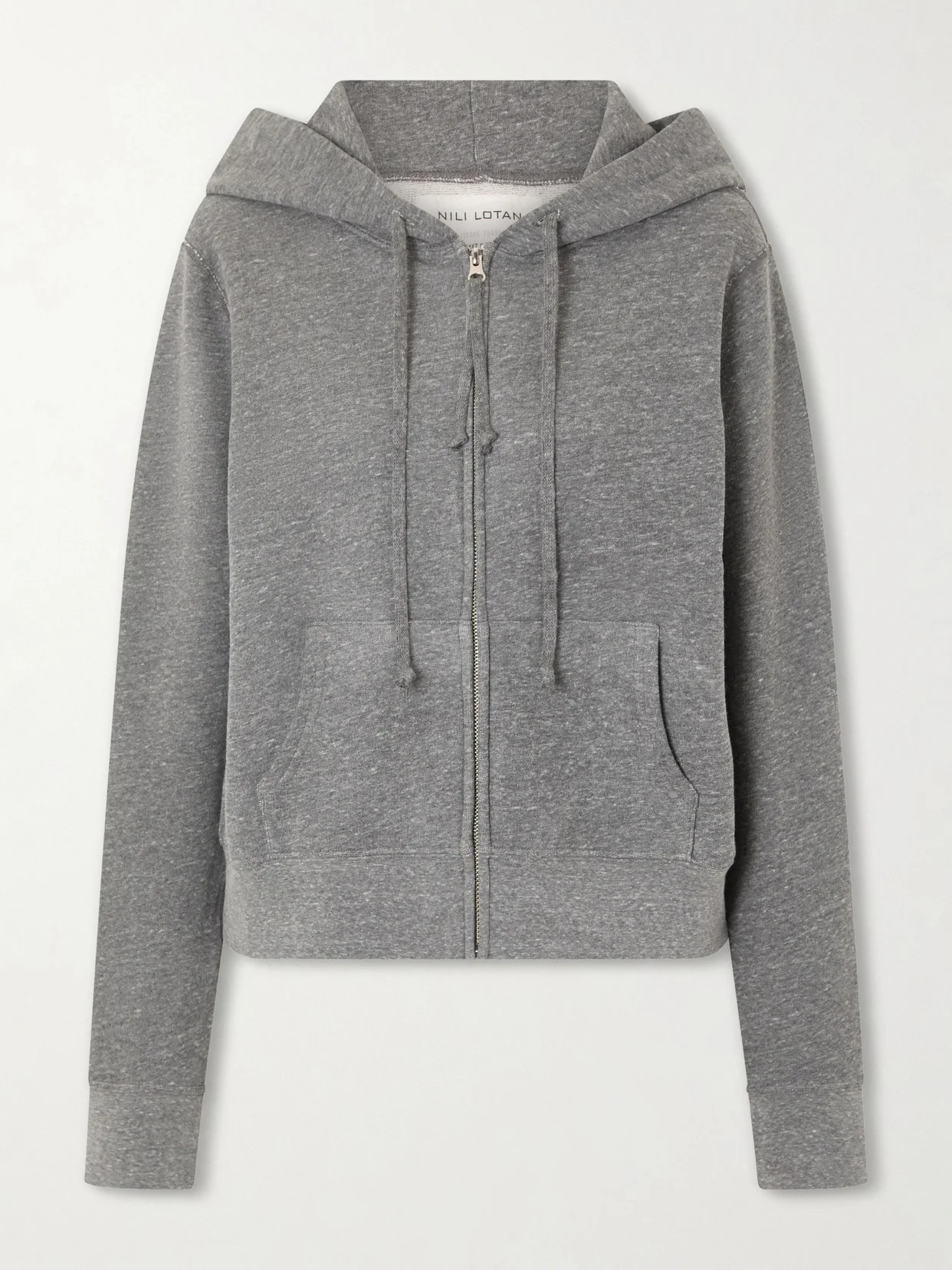Callie Hooded Jersey Zip-up Sweater - 1