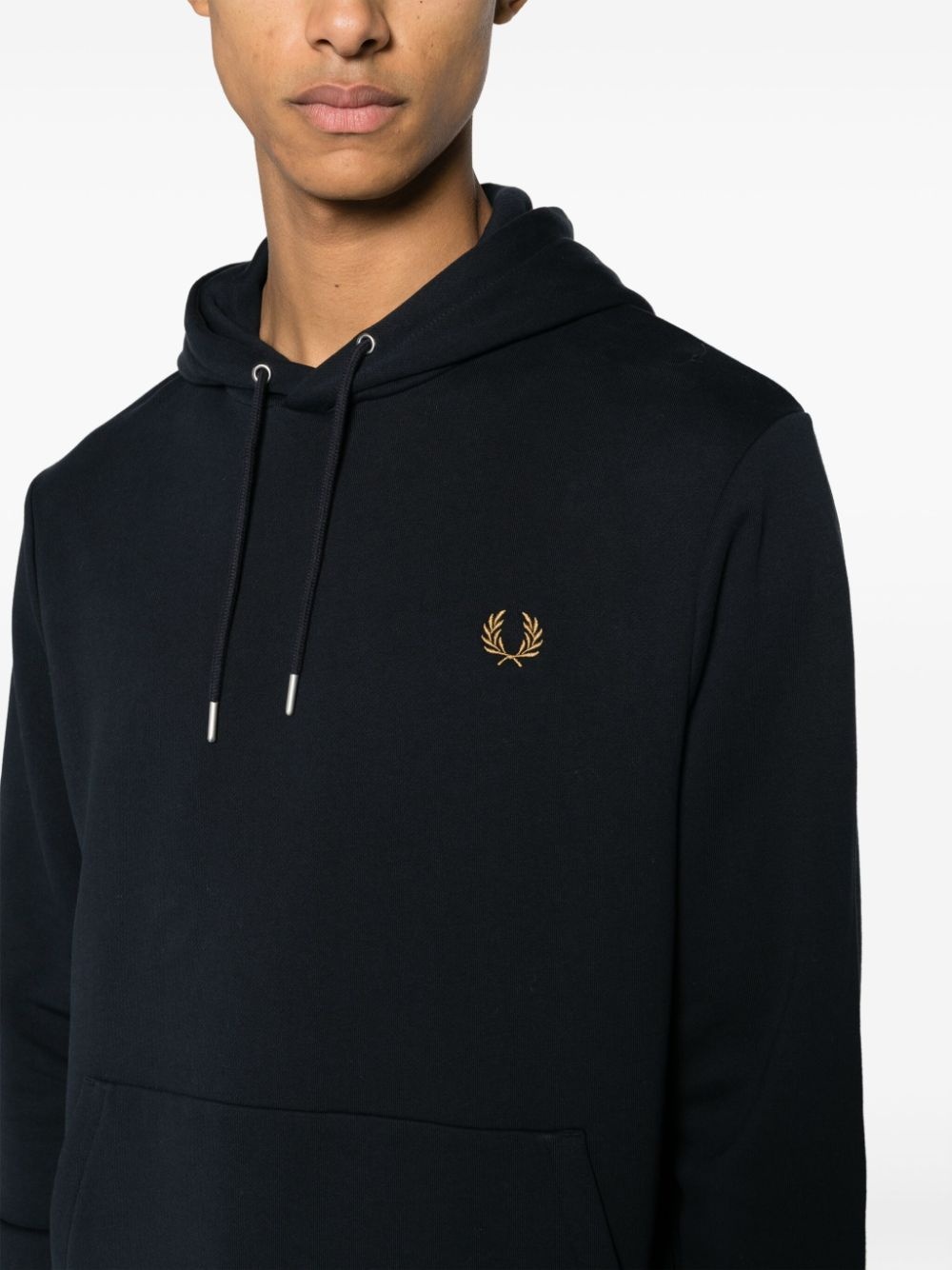 logo-print drawstring hoodie - 5