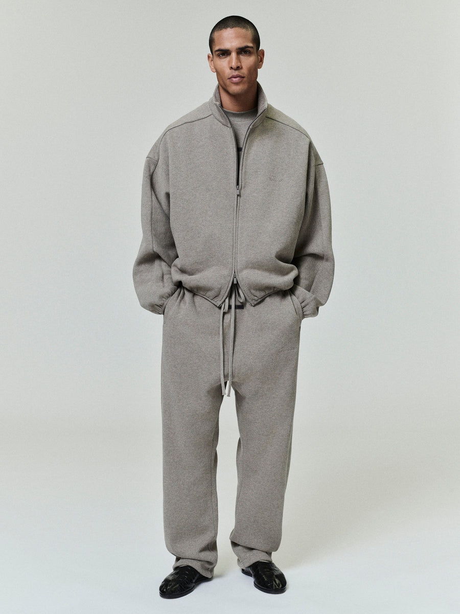 Modern Fleece Track Jacket With Piping - 3