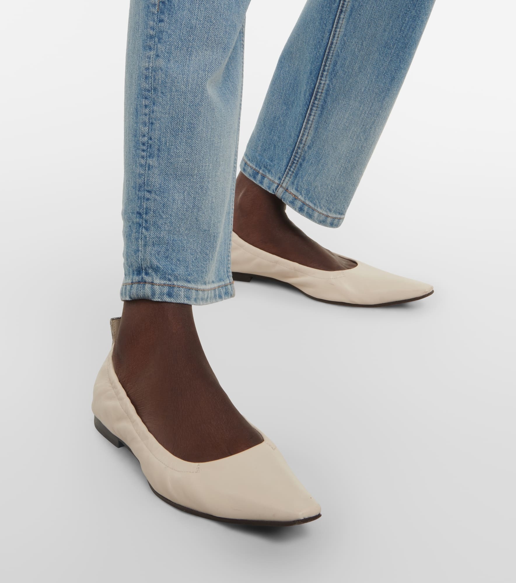 Leather ballet flats - 4