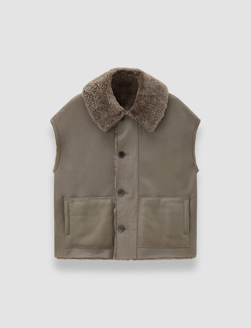 Molin Reversible Shearling Gilet 1