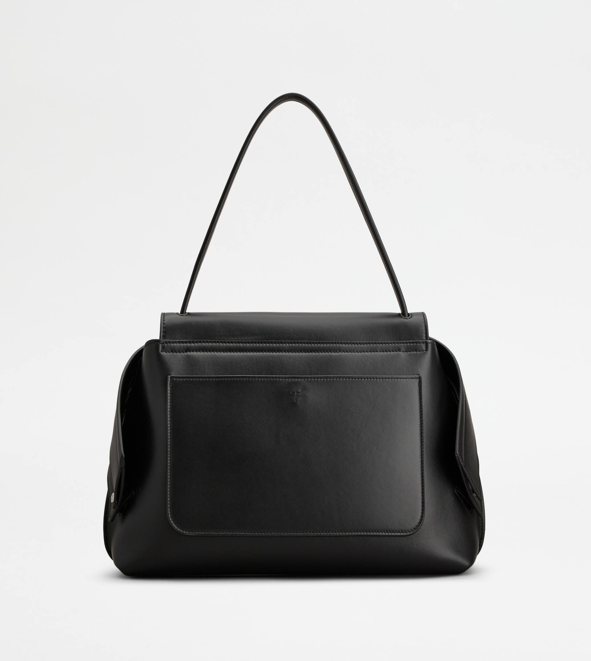 TOD'S WAVE BAG IN LEATHER MEDIUM - BLACK - 4