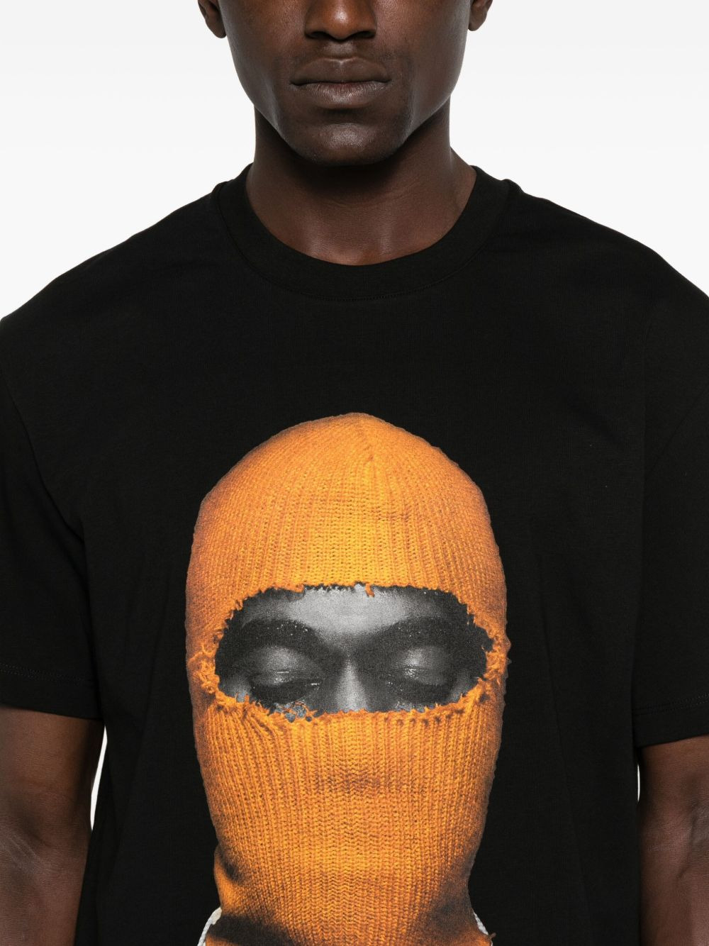 mask-print T-shirt - 4