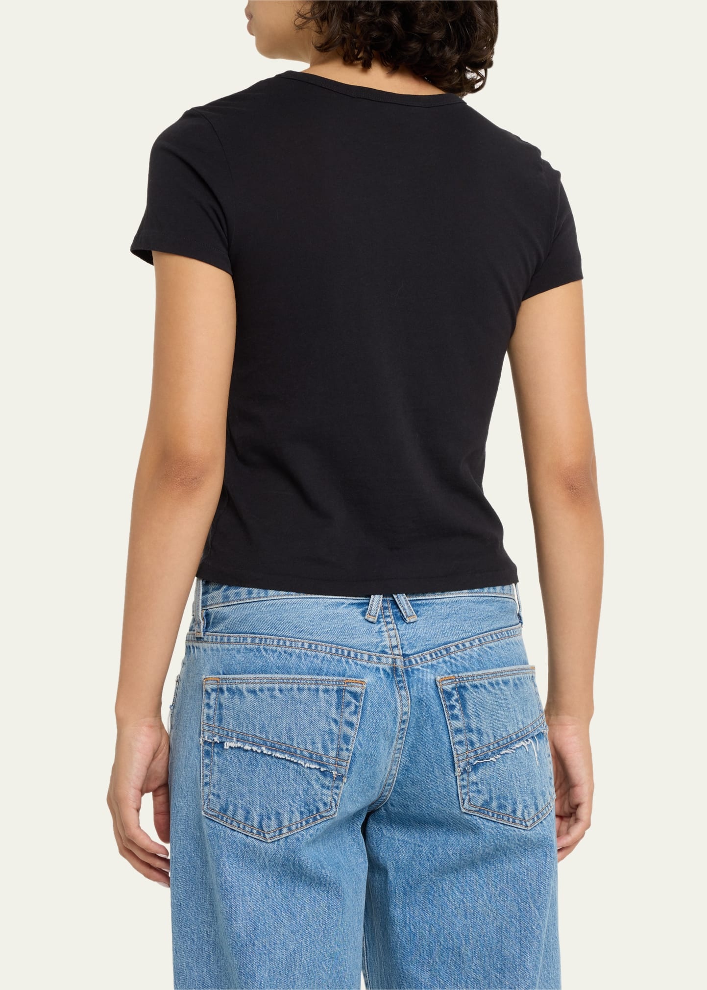 Fitted Cropped Baby Tee - 3