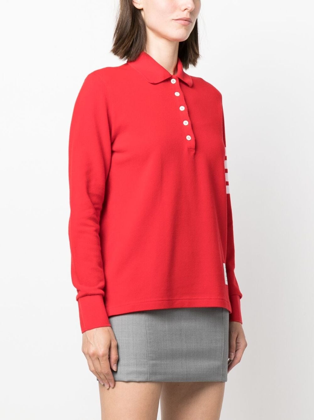 4-Bar long-sleeved polo shirt - 3