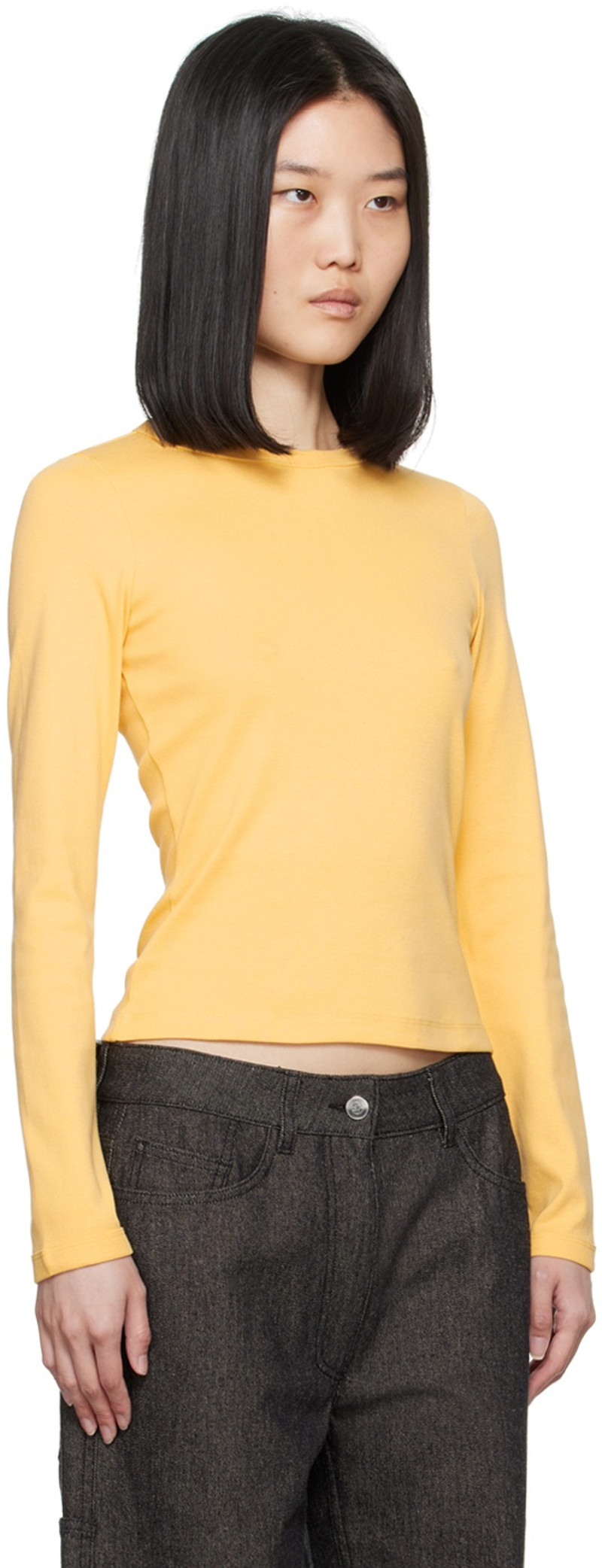 FLORE FLORE Yellow Max Long Sleeve T-Shirt outlook