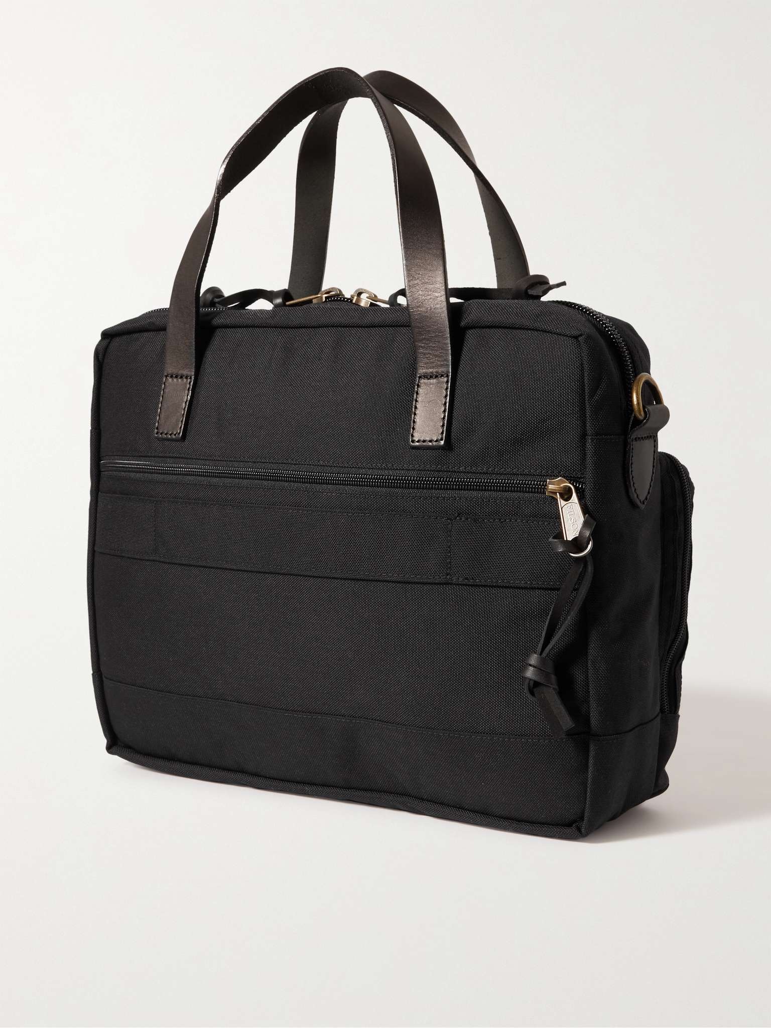 Dryden Leather-Trimmed Nylon Briefcase - 4