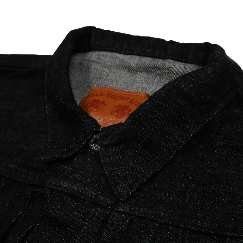FULLCOUNT S2107BKSSW WWII Model 11.5oz Black Denim Jacket One Wash outlook