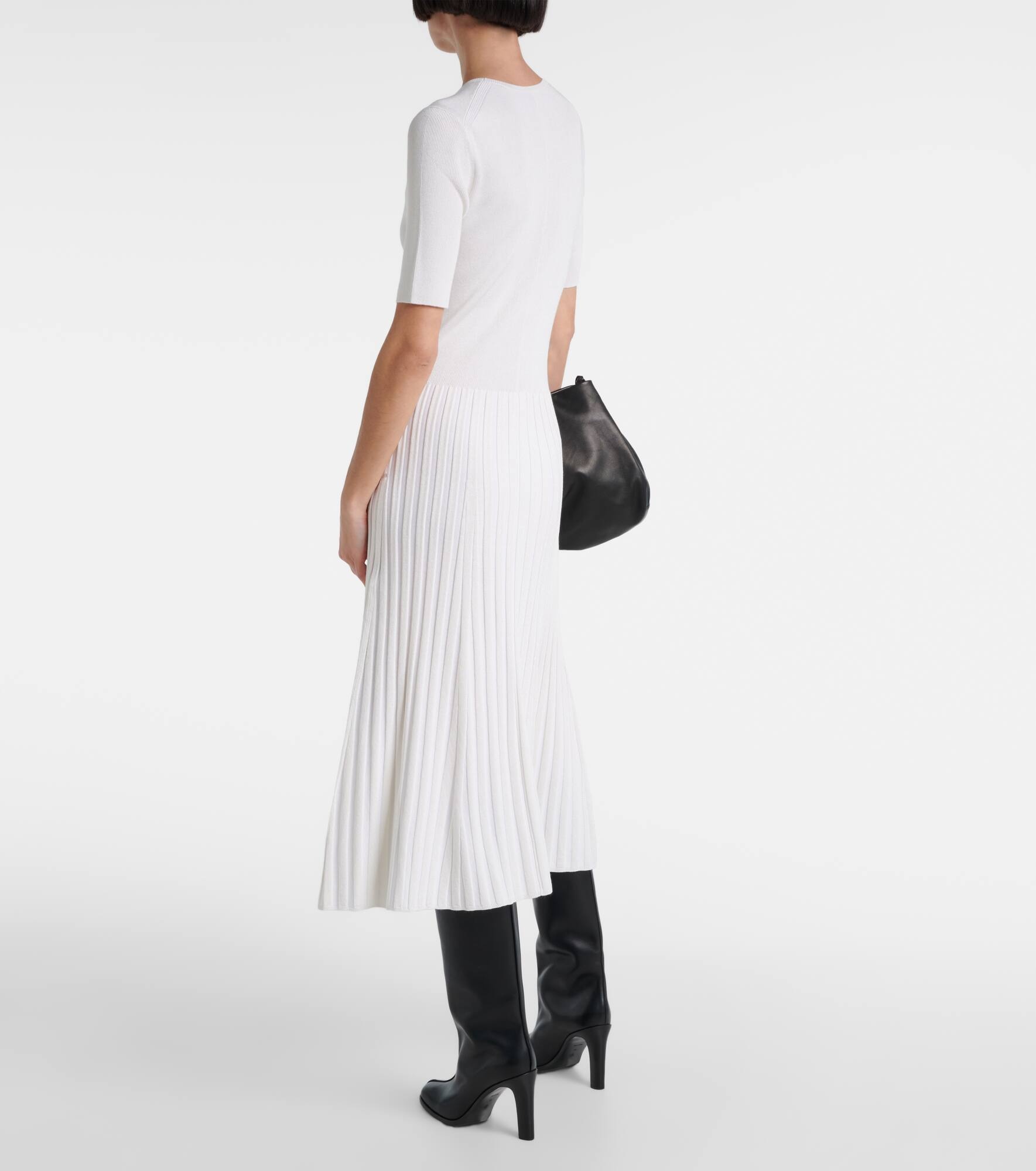 Ribbed-knit midi dress - 3