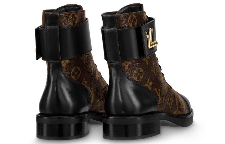 (WMNS) LOUIS VUITTON LV Wonderland Monogram Canvas Martin boots Brown 1A2Q3I - 4