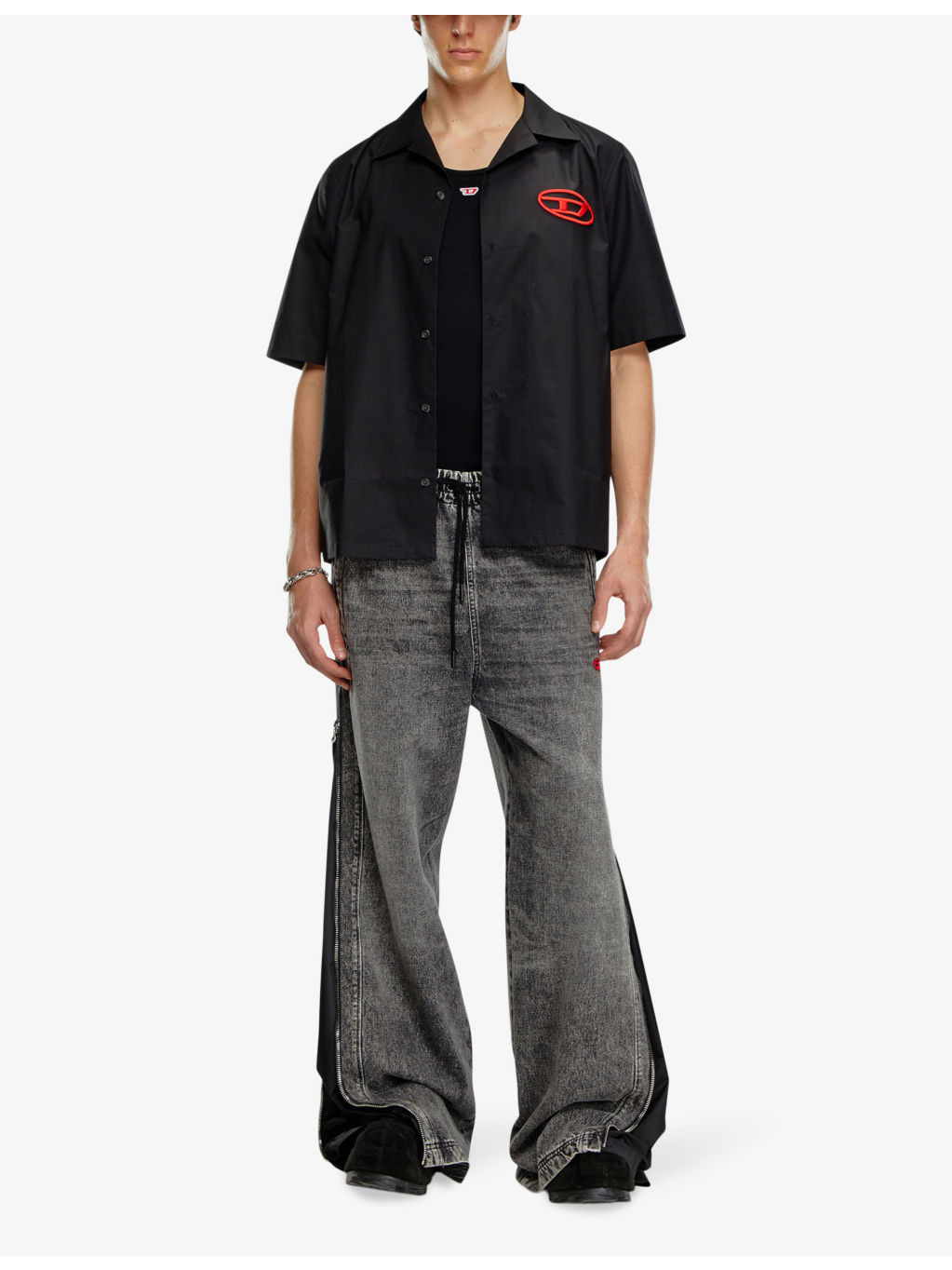 S-Mac logo-embroidered short-sleeve cotton shirt - 2