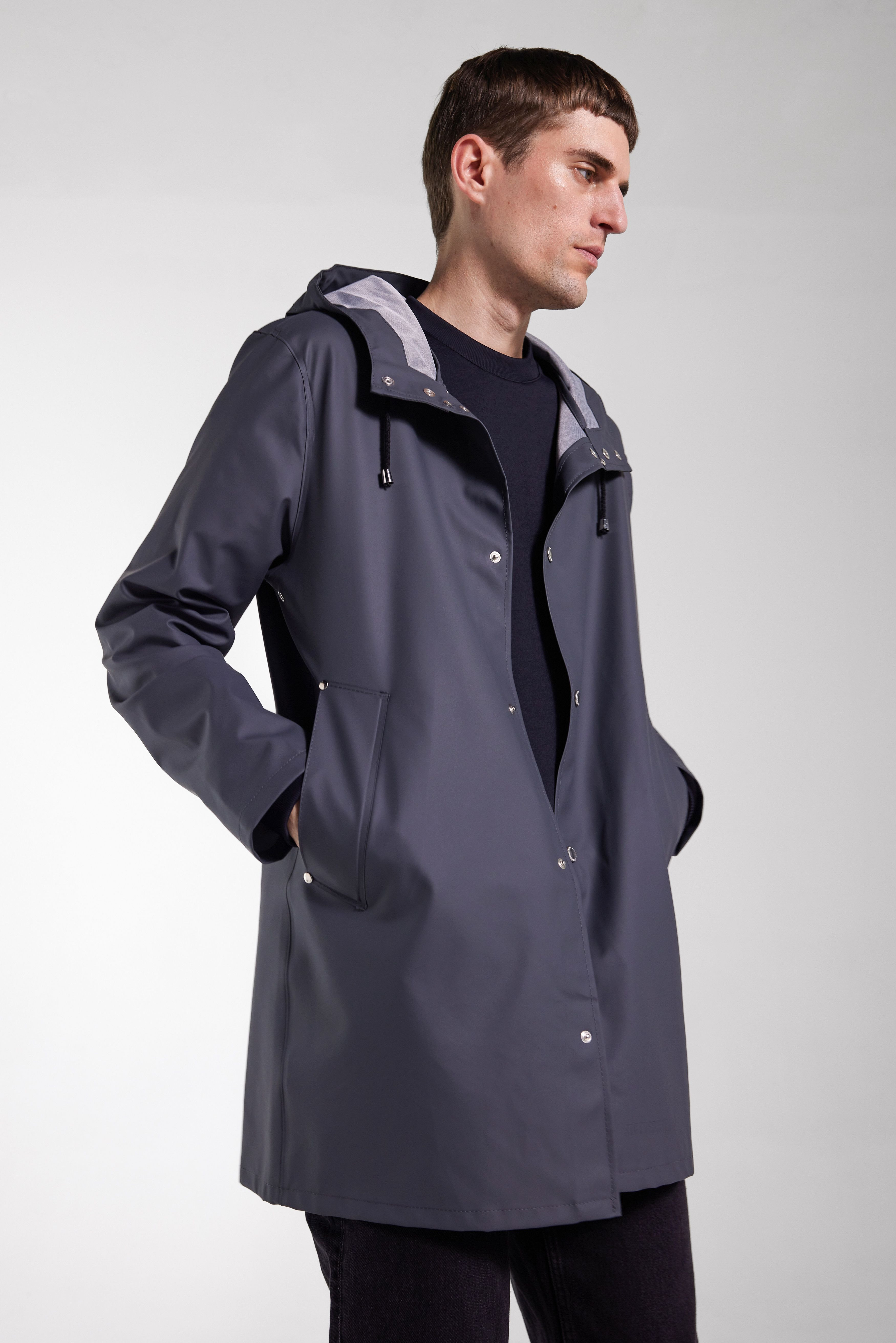 Stockholm Lightweight Raincoat Charcoal - 3
