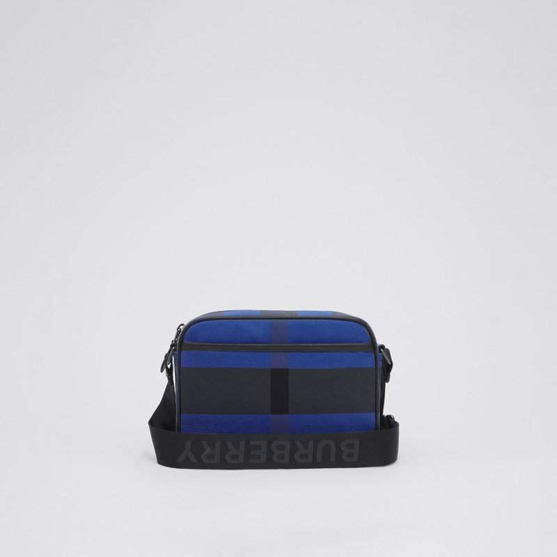 Check Cotton Crossbody Bag 7