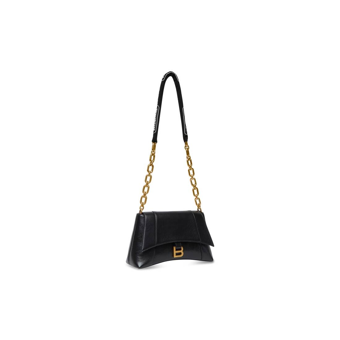 Women's Downtown Small Shoulder Bag With Chain in Black - 2