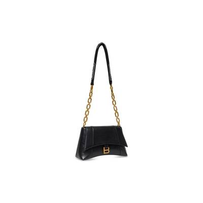 BALENCIAGA Women's Downtown Small Shoulder Bag With Chain in Black outlook