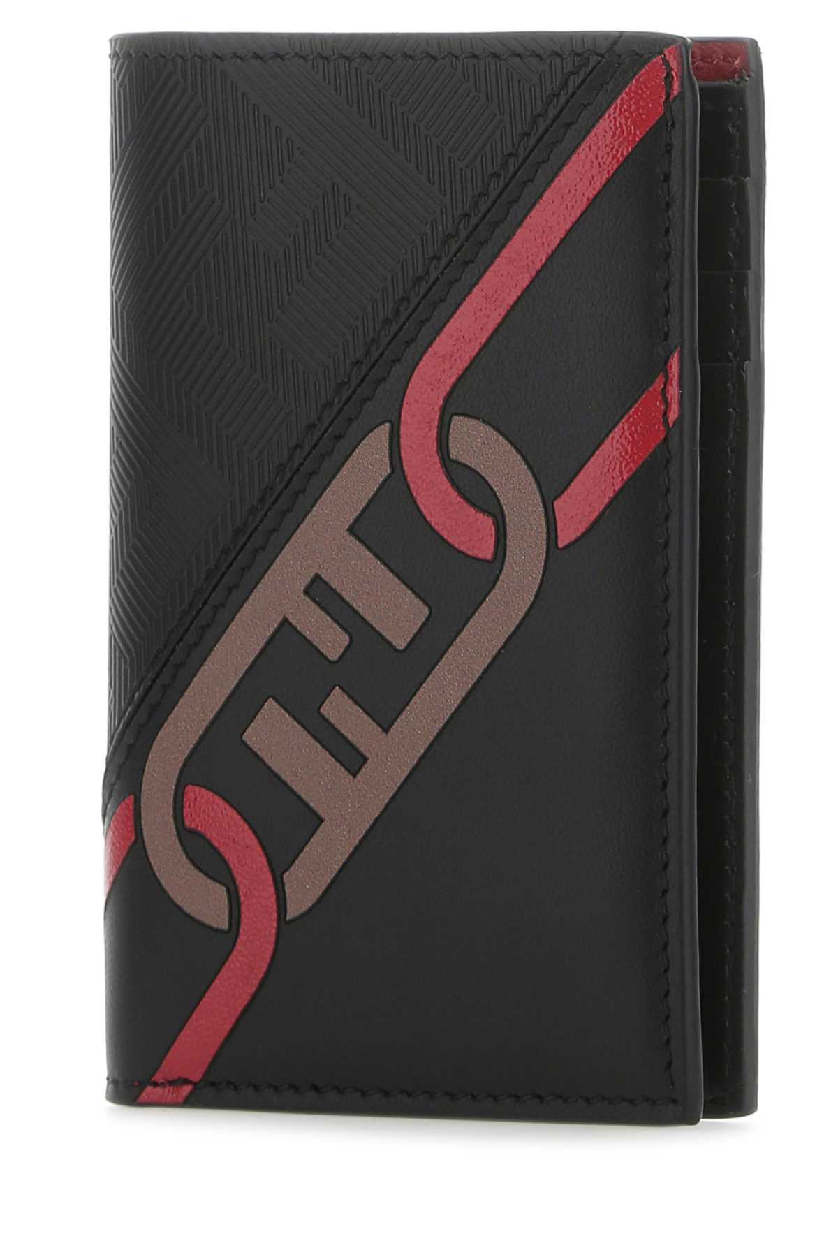 Fendi Men Black Leather Wallet - 2