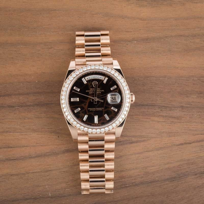 Rolex Day-Date 40 228345 Eisenkiesel Diamond Dial - 6