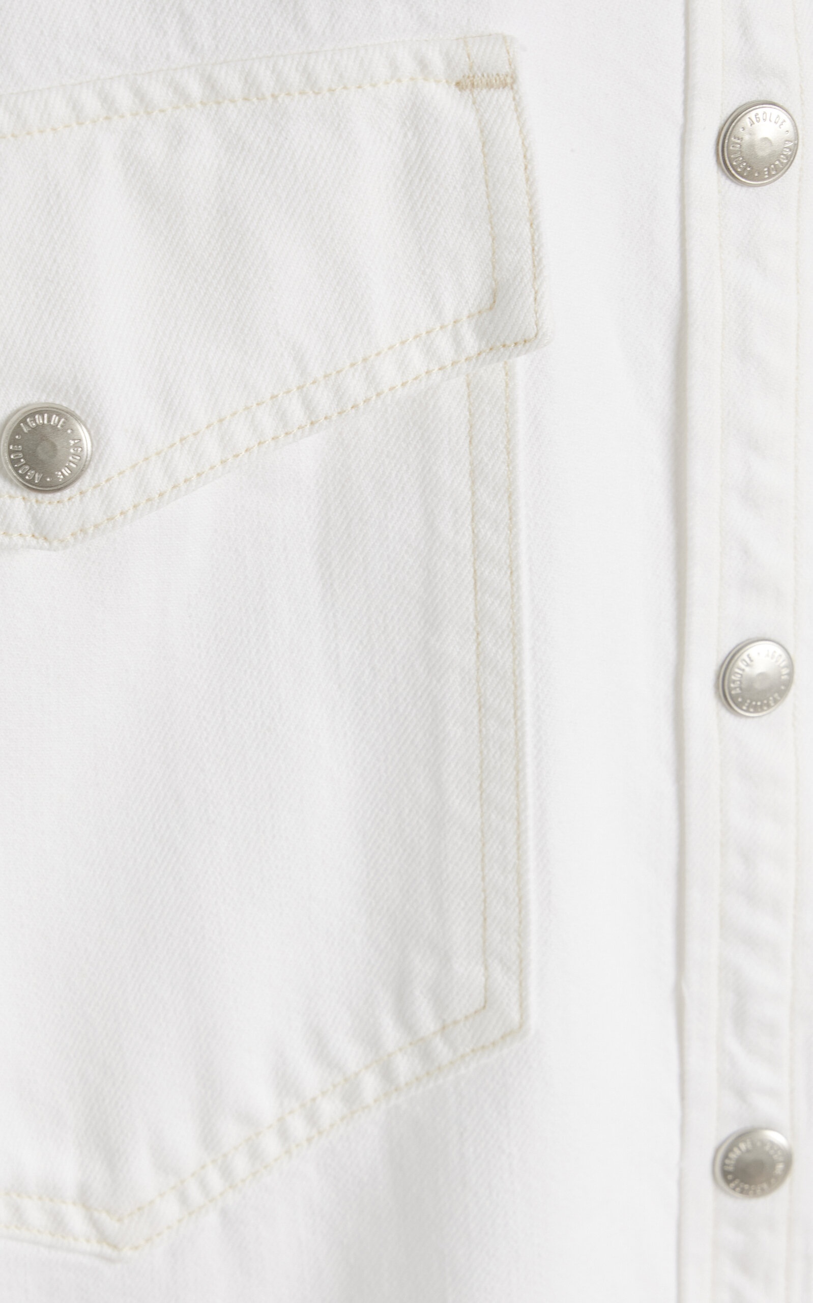 Lotta Oversized Denim Shirt white - 5
