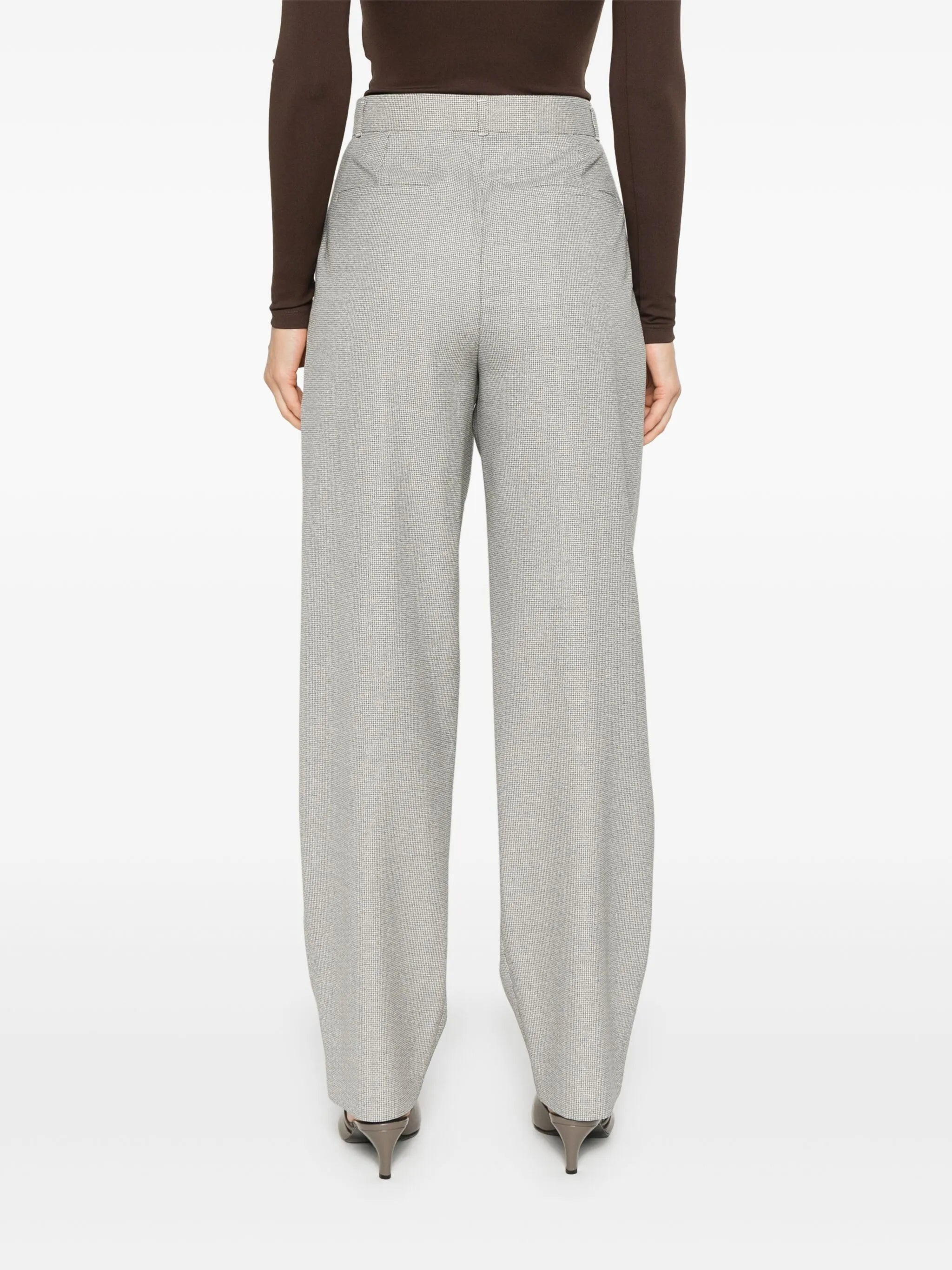 micro check trousers - 4