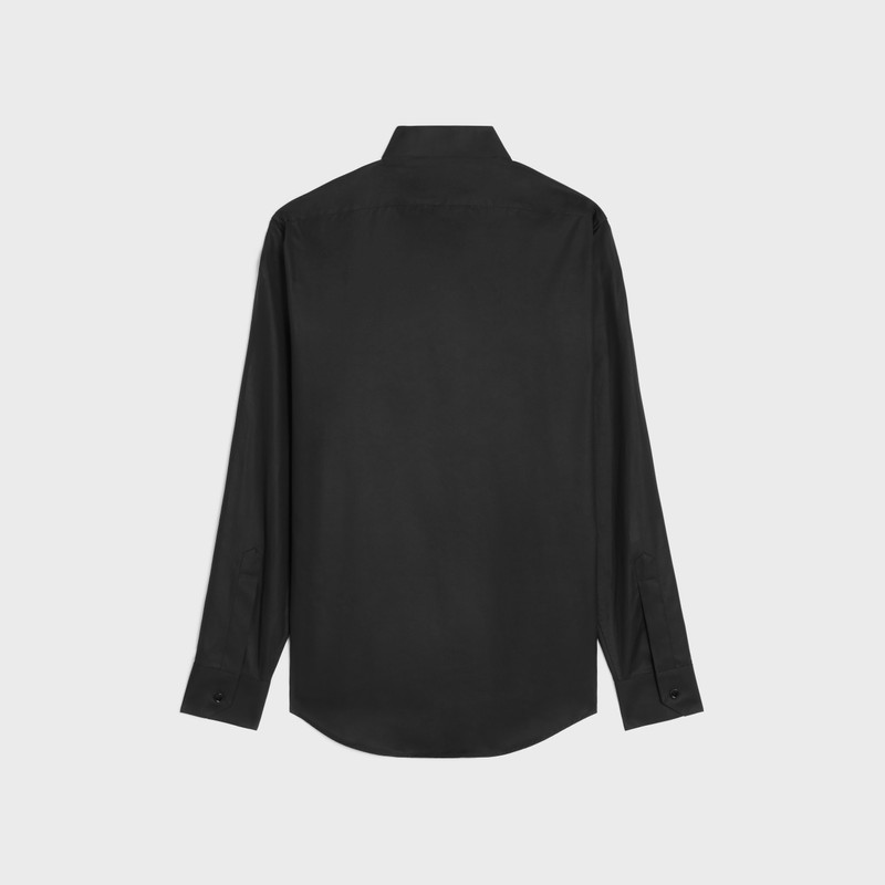 CELINE loose shirt with inverted collar in cotton poplin outlook