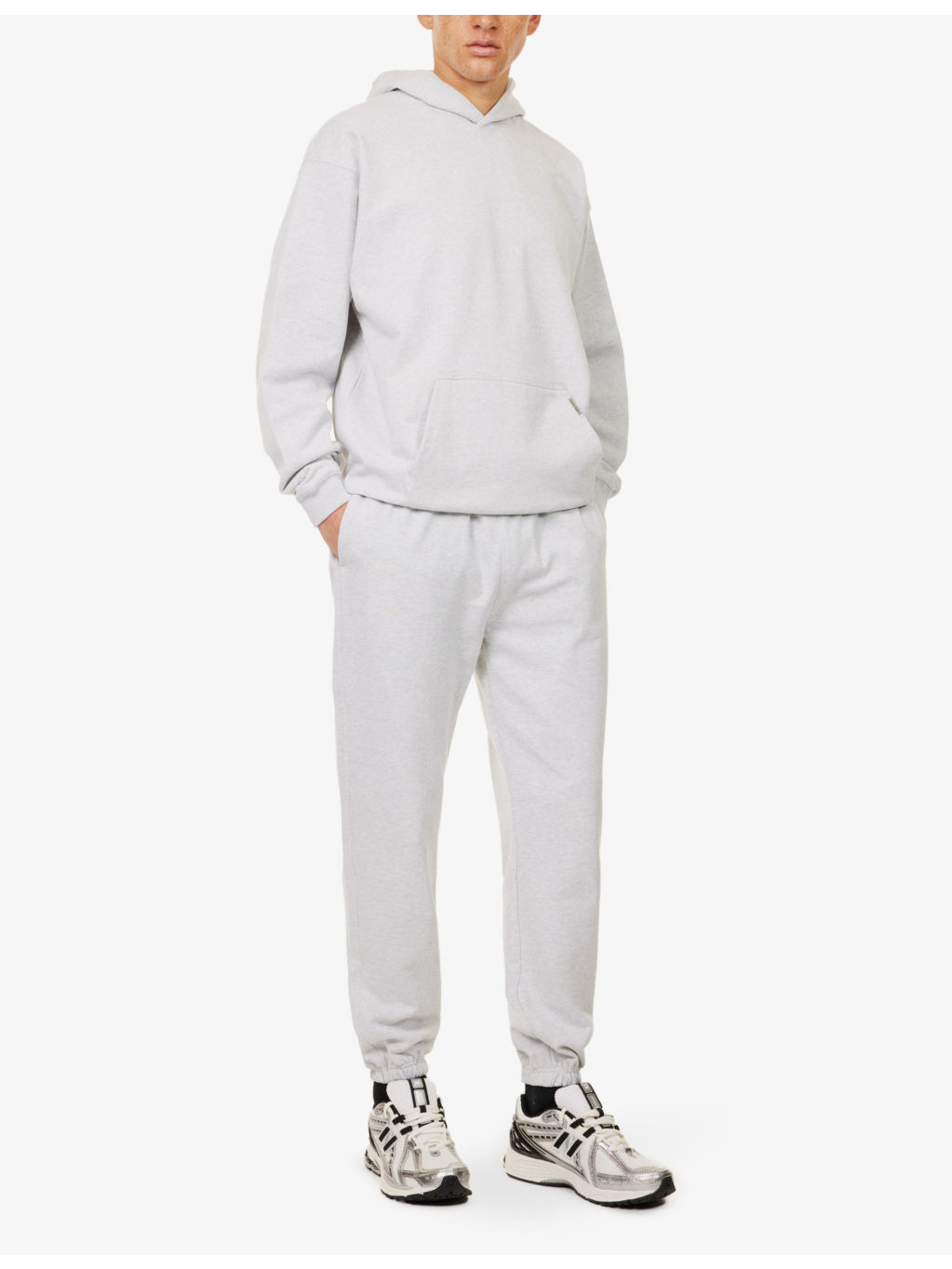 Brand-embroidery straight-leg relaxed-fit cotton-jersey jogging bottoms - 2