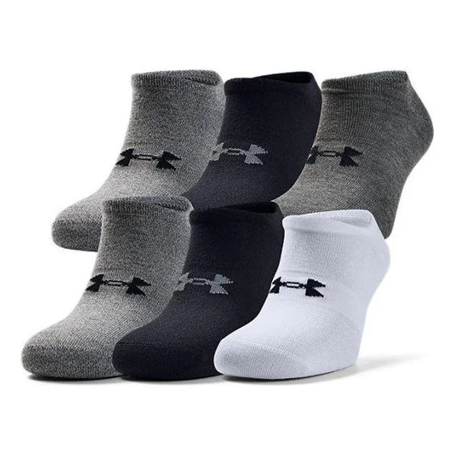 Under Armour Essentials No Show Socks (6 Pack) 'Multi-Color' 1358780-012 - 1