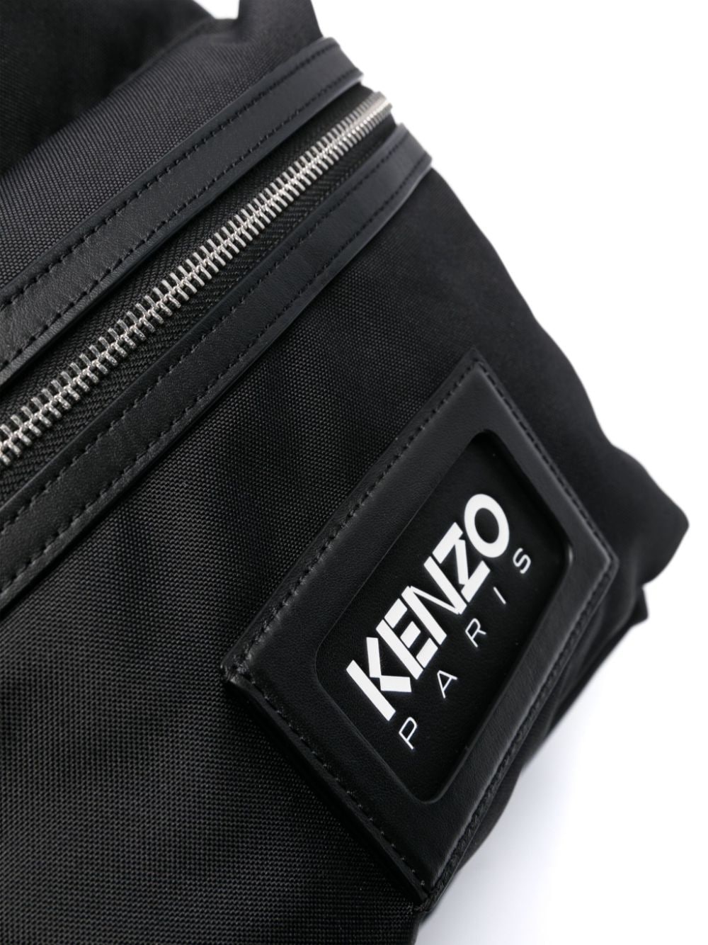 logo-patch canvas backpack - 4