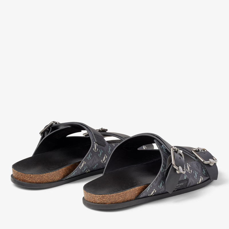 JIMMY CHOO Etta City Sandal
Smoke Leather Sandals with JC Monogram outlook