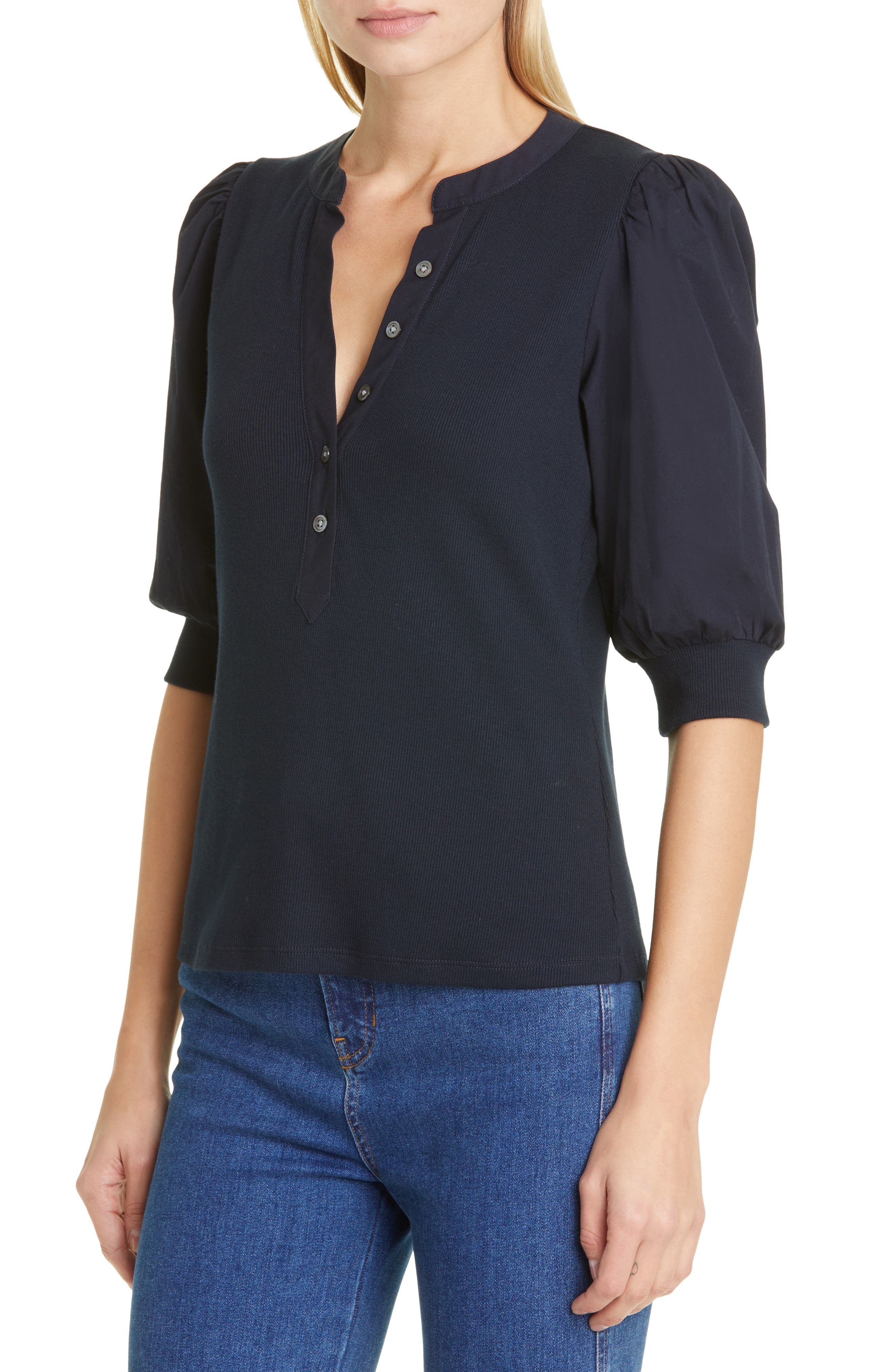 Coralee Front Button Blouse - 4