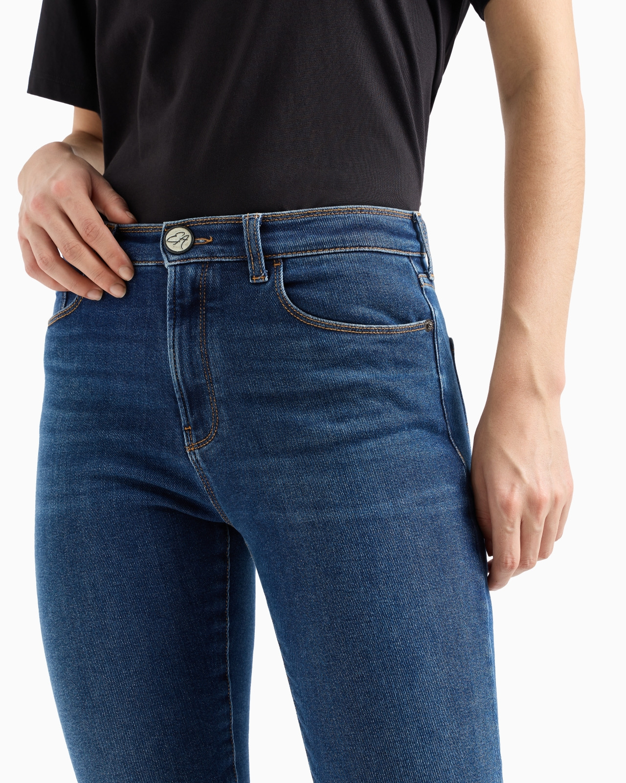 ASV J20 high-waisted super-skinny leg jeans in a worn-look organic stretch denim - 5
