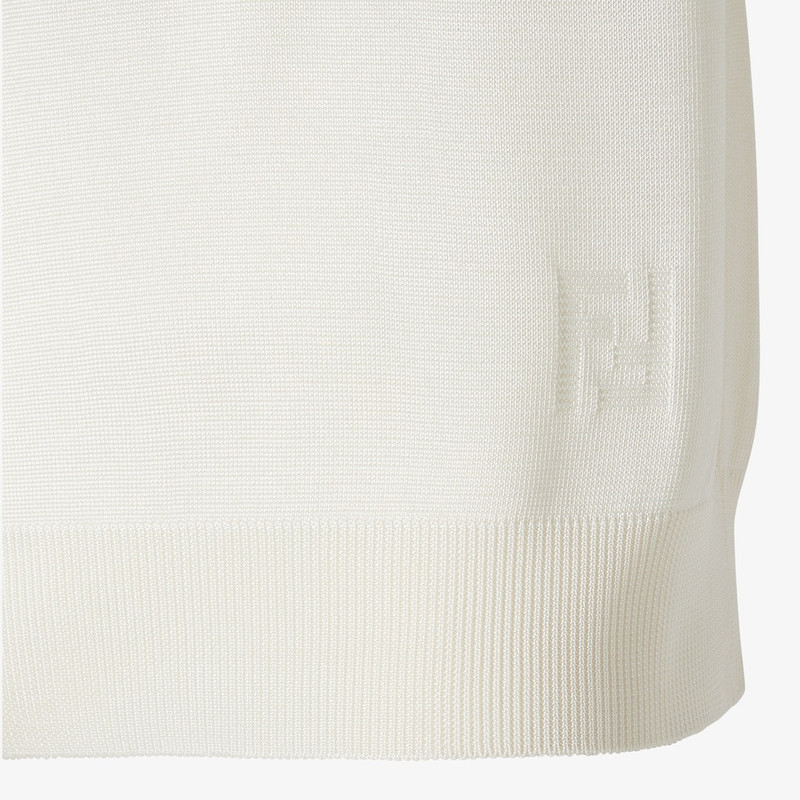 Polo shirt White viscose polo shirt 3