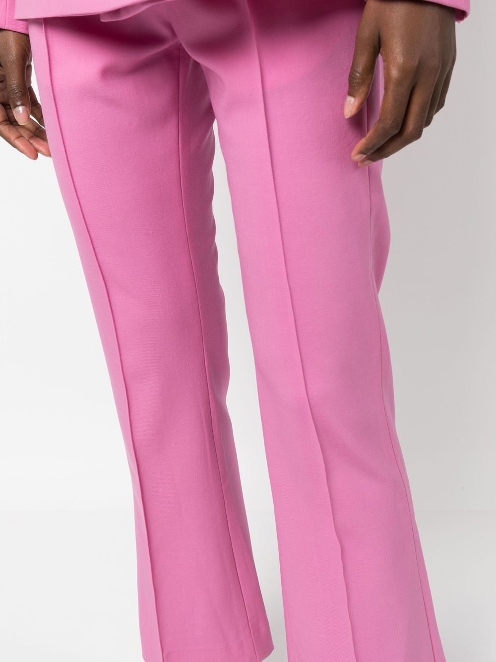 high-waisted cropped trousers - 5