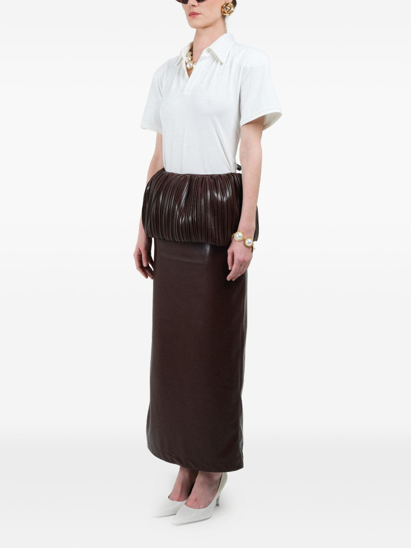 pleated balloon maxi skirt 3