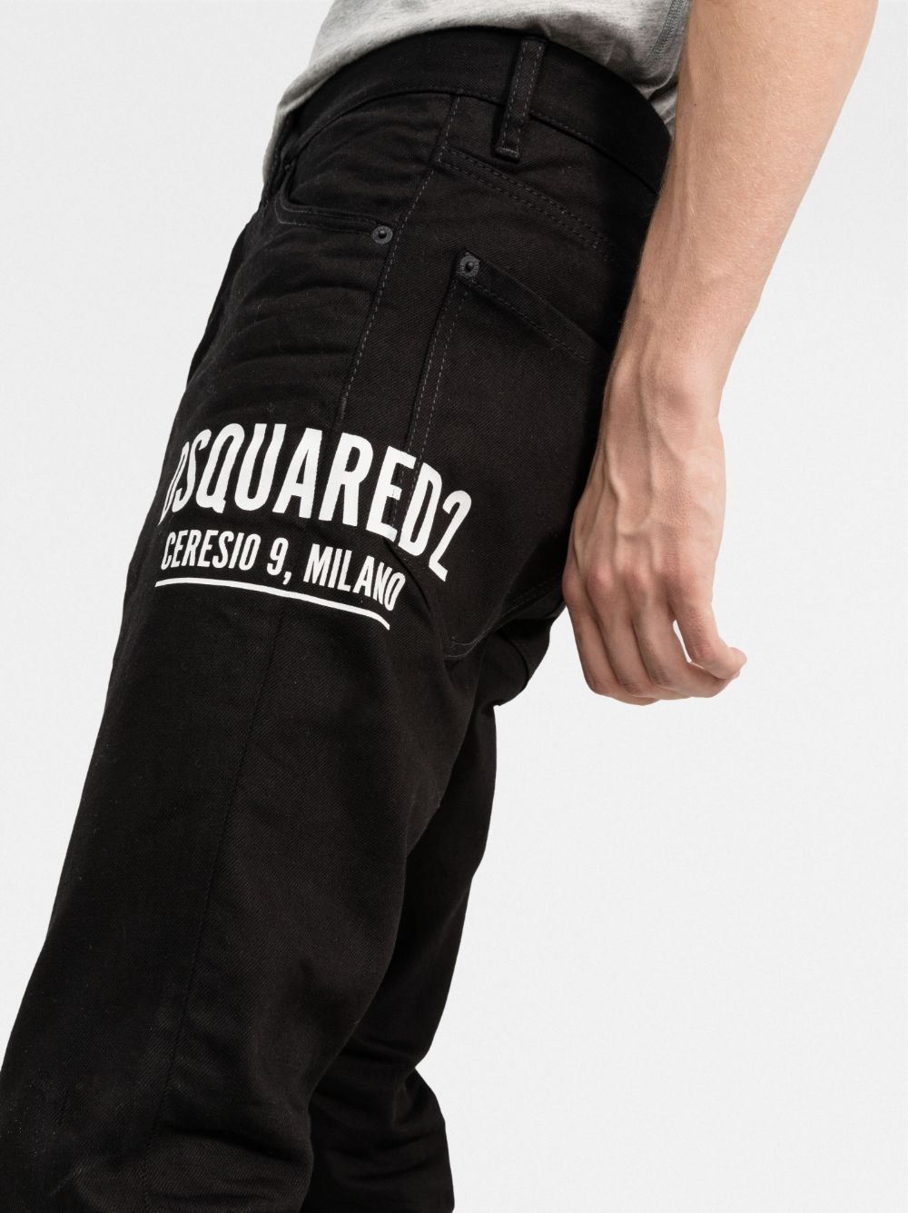 mid-rise straight-leg jeans - 5