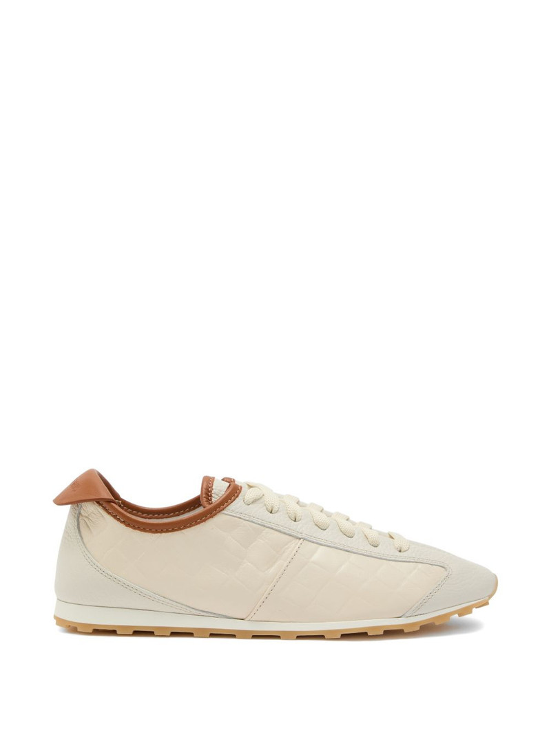crocodile-debossed sneakers 1