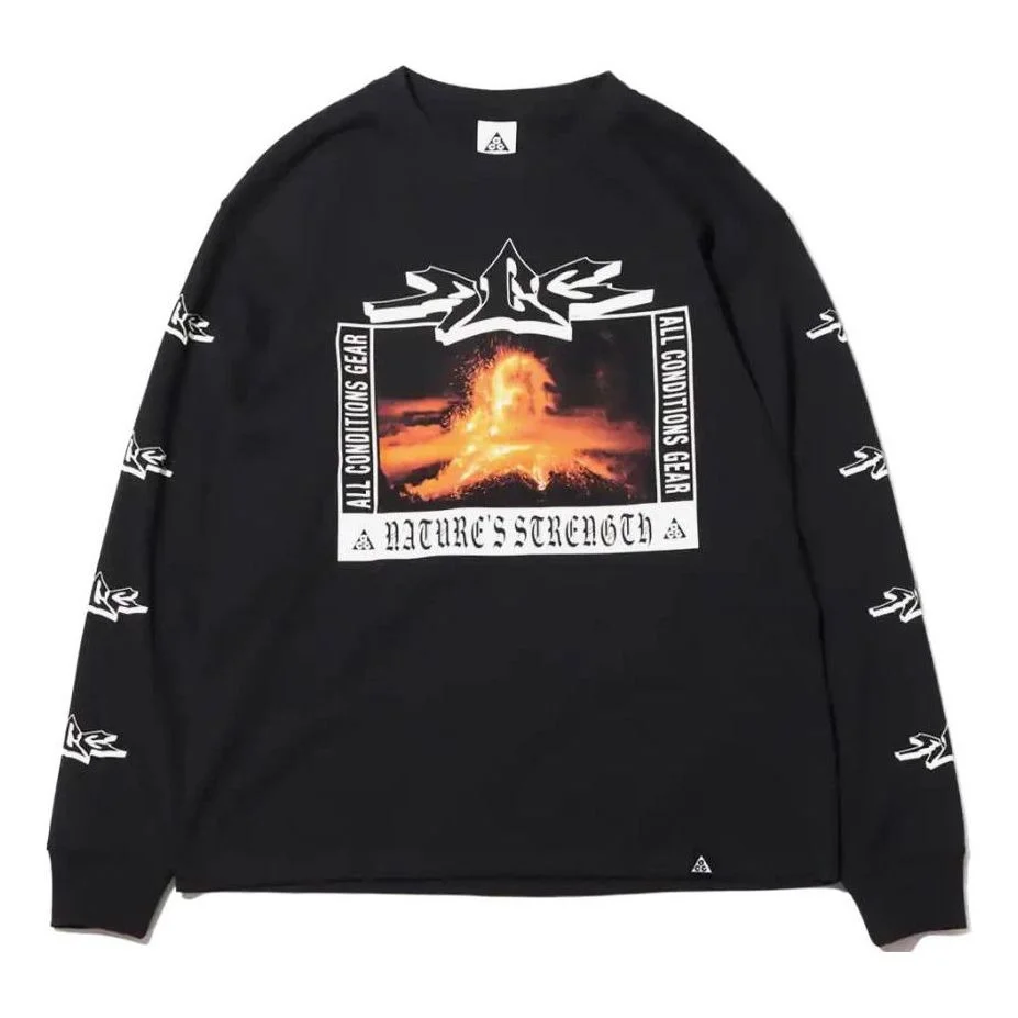 Nike ACG Long-Sleeve Volcano Tee 'Black Volcano' DJ1141-010 - 1