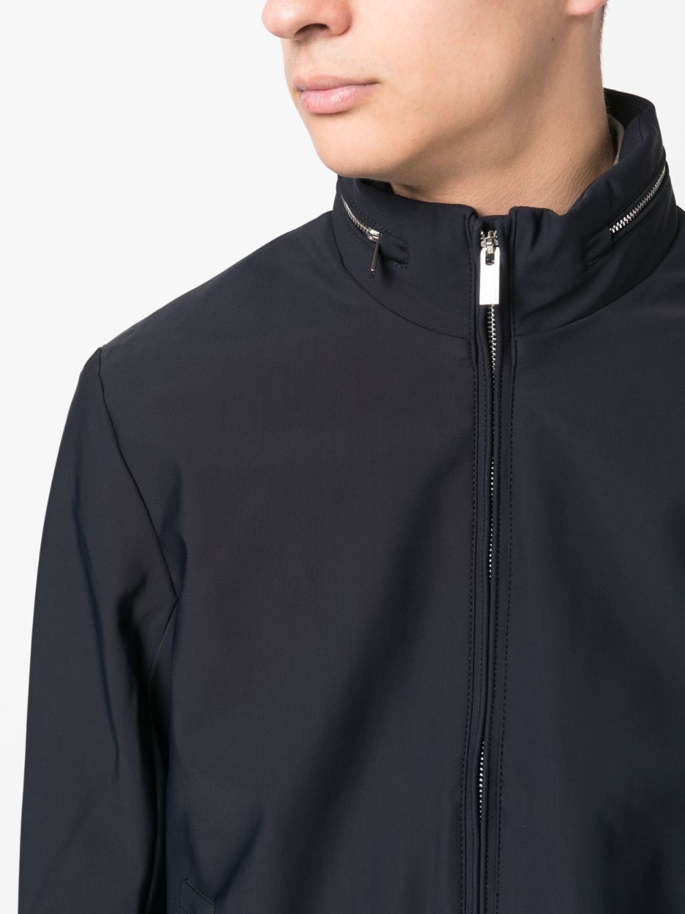 high-neck zip-up jacket - 5