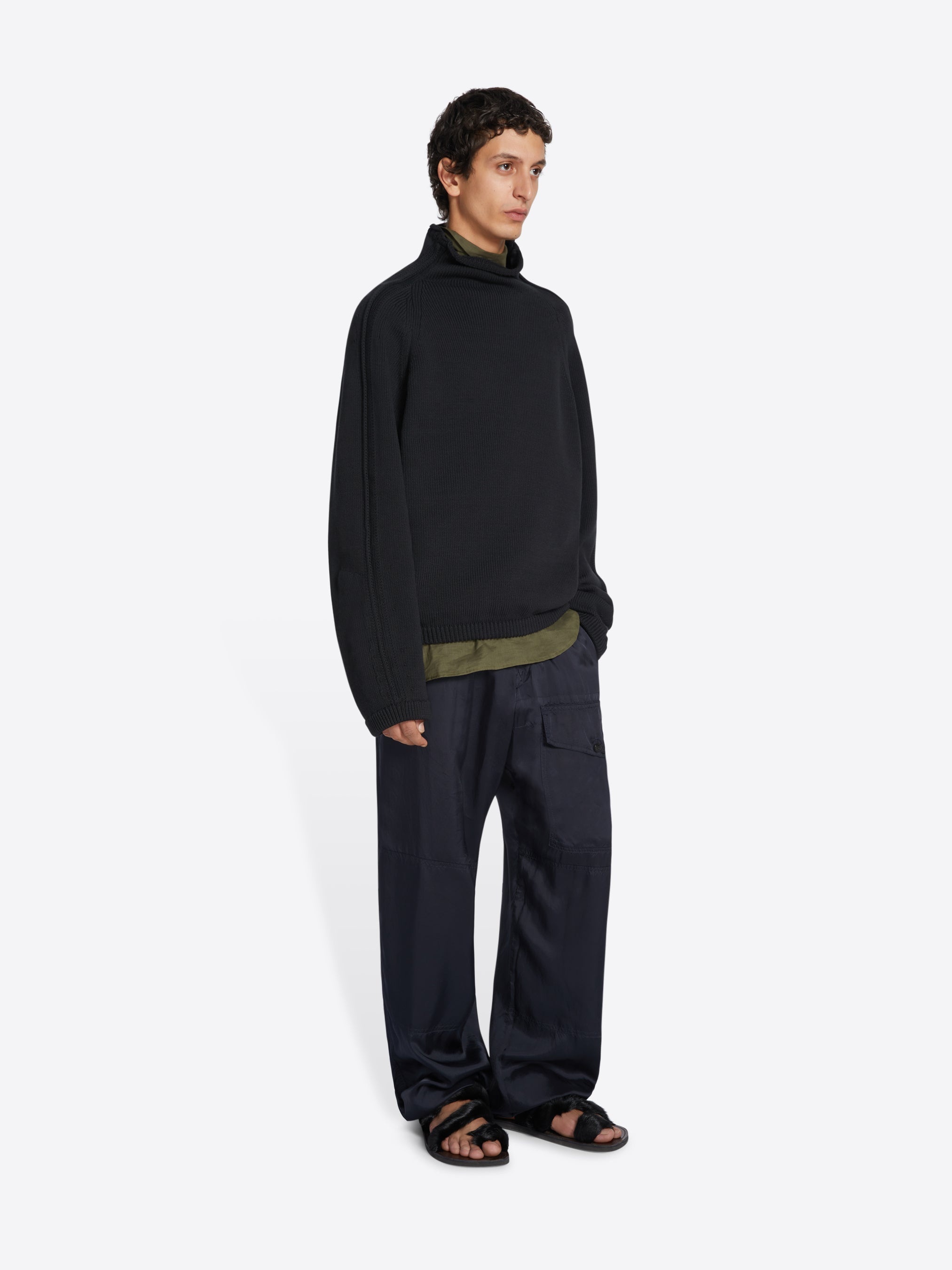 VISCOSE DRAWSTRING PANTS - 3