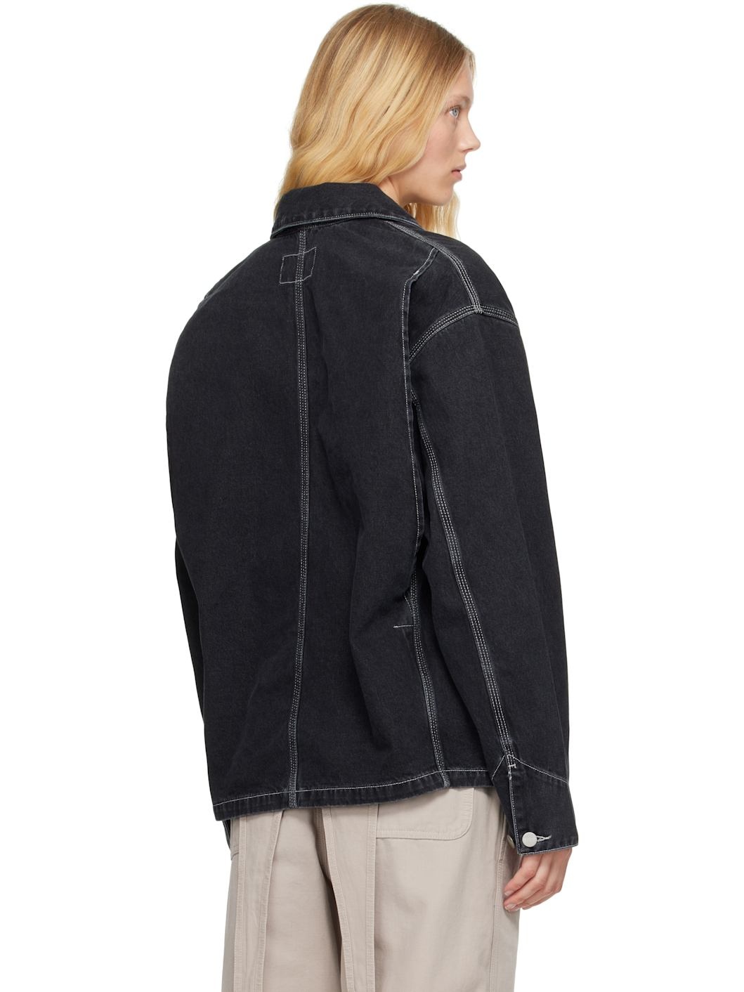 Black OG Michigan Denim Jacket - 3