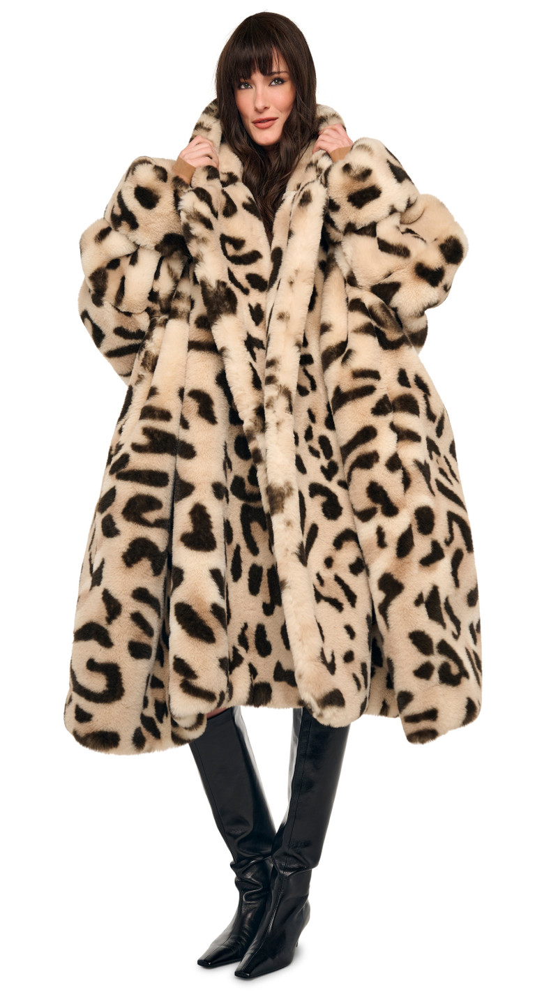 HOODED MODIFIED BLANKET COAT 11