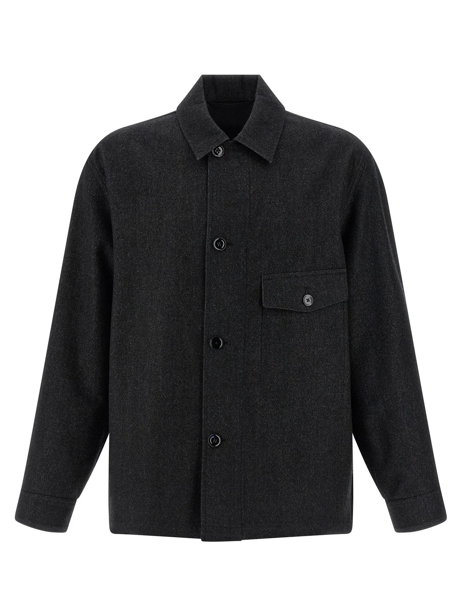 Lemaire Men Wool Overshirt - 1