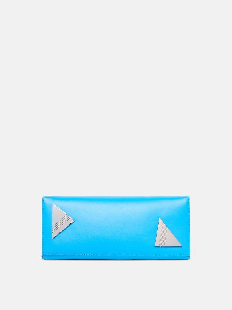 THE ATTICO ''8.30PM'' TURQUOISE CLUTCH outlook