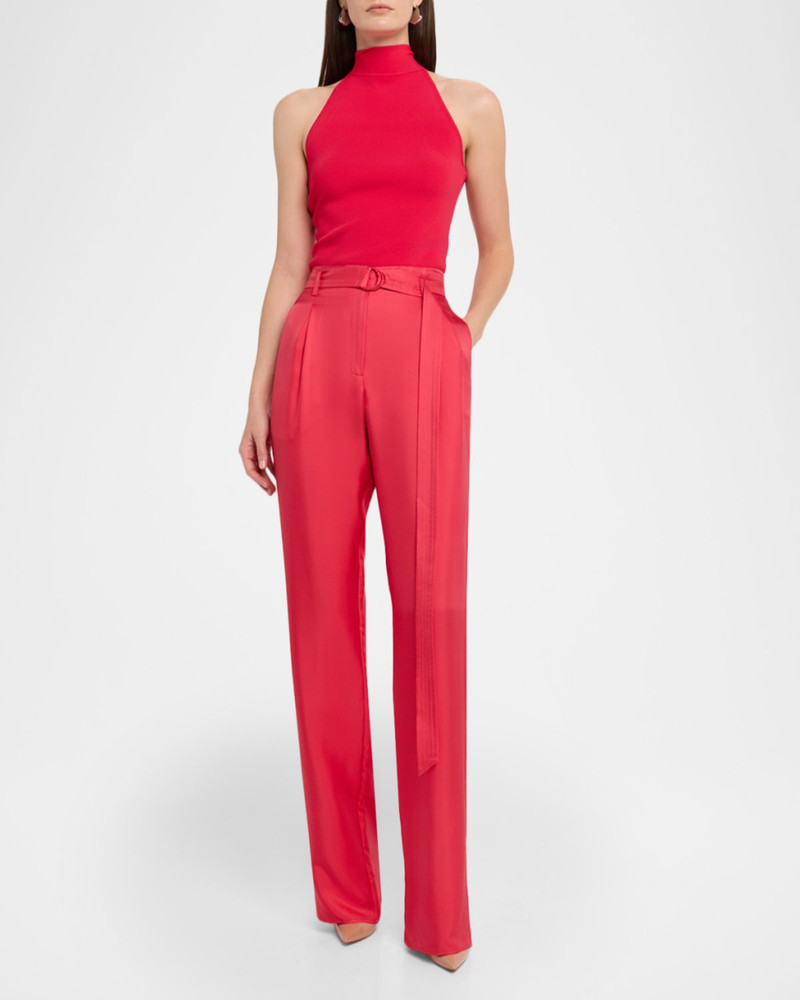 LAPOINTE Silky Twill Belted Pants outlook