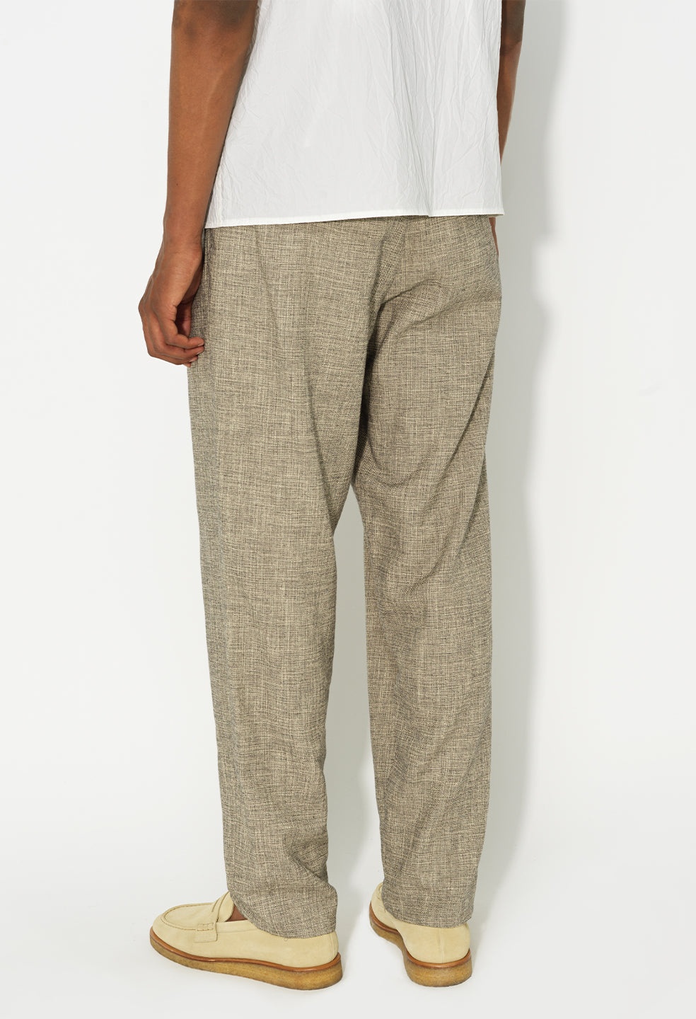 LINEN DOUBLE PLEATED TROUSER - 7