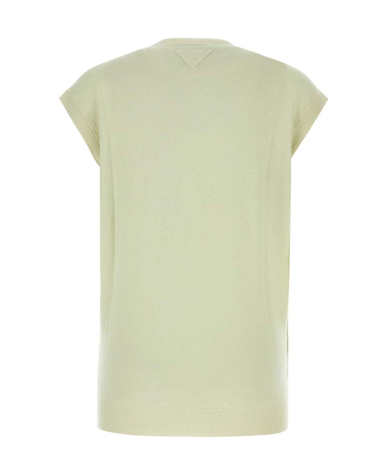 Pastel Green Cashmere Vest - 2