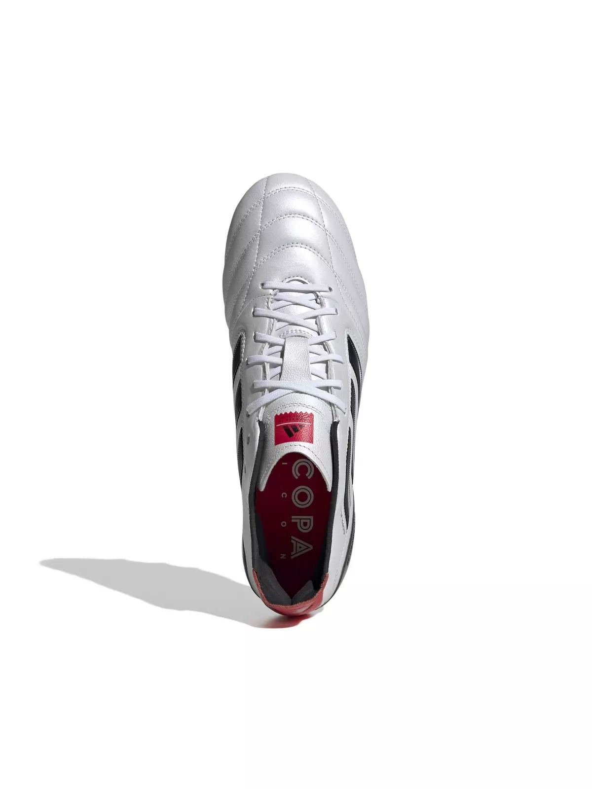 Copa Icon 2 Firm Ground "Ftwr White/Core Black/Pure Ruby" Unisex Soccer Cleat - 5